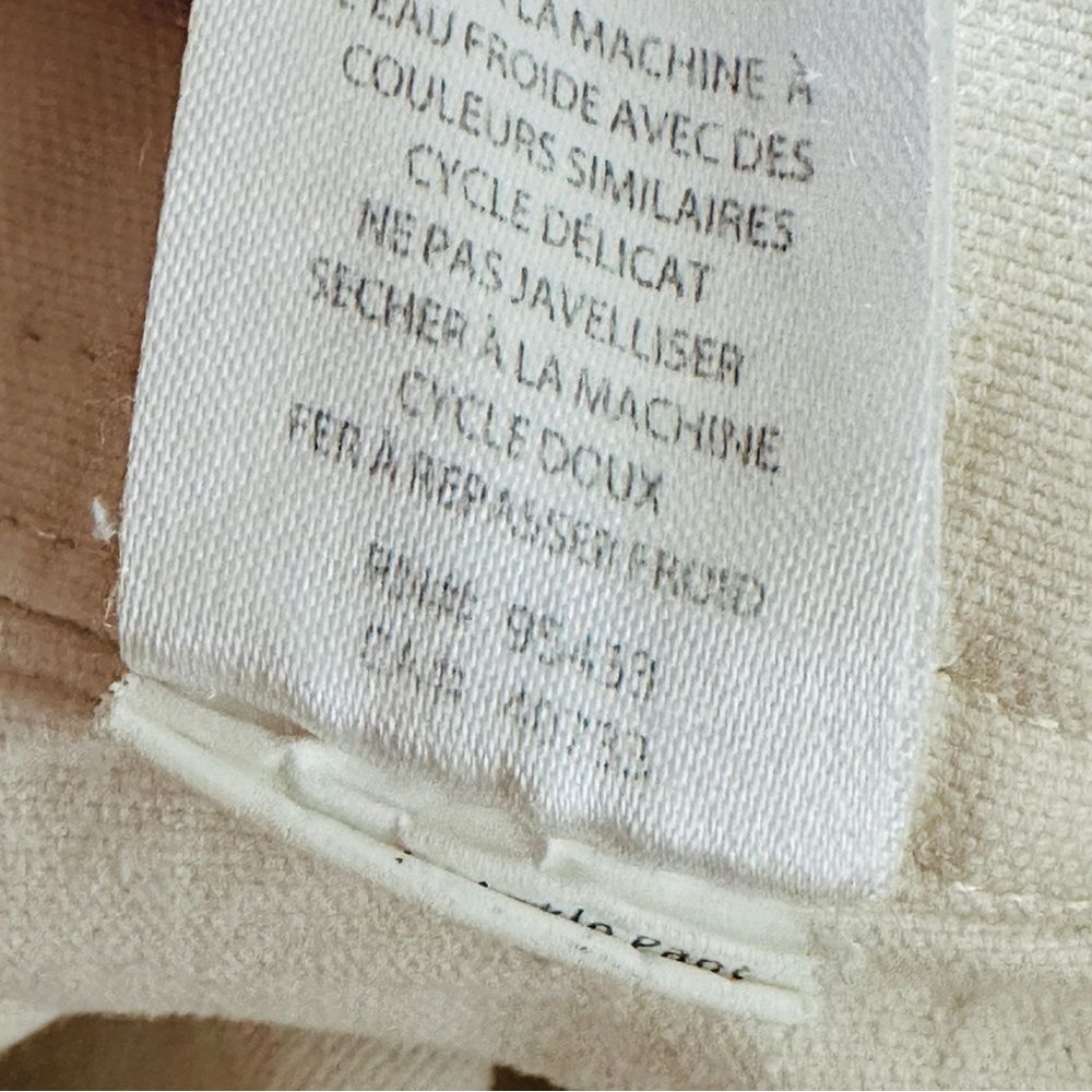 Toad&Co Women's Earthworks Ankle Skinny Pants Cream (Salt) Colored Size 10 - Picture 9 of 10